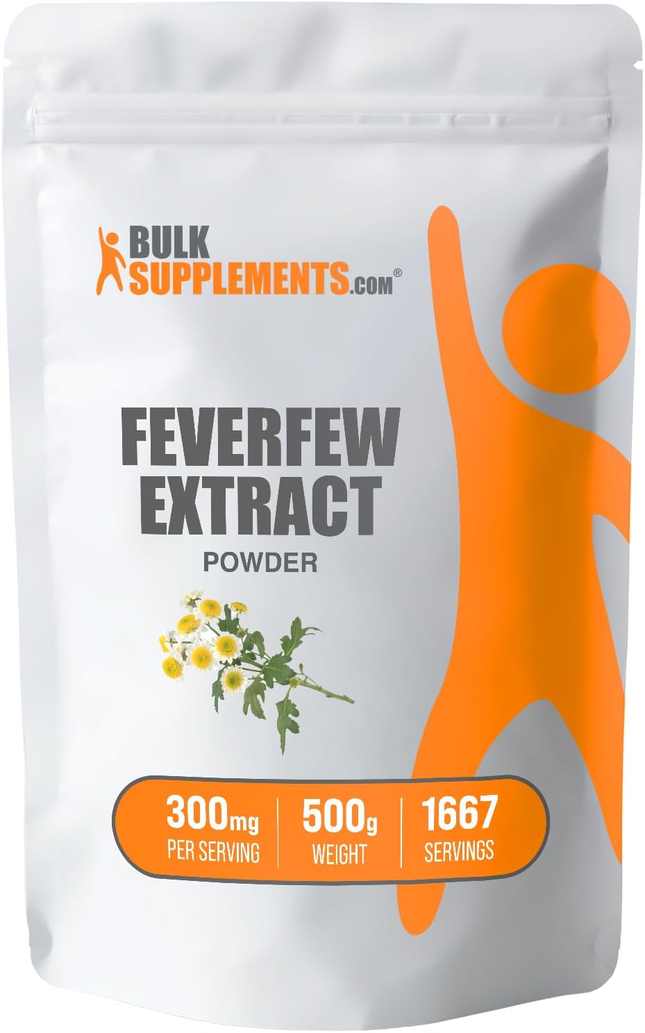 Bulk Supplements Feverfew Extract Powder 500Gr.