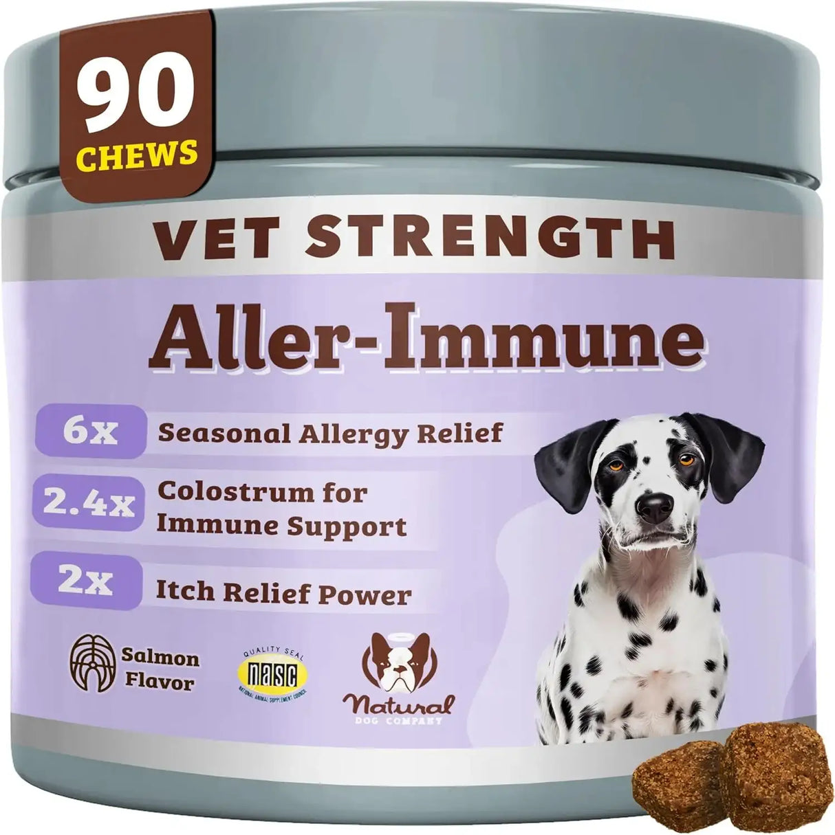 NATURAL DOG - Natural Dog Company Vet Strength Aller Immune Chews 90 Masticables - The Red Vitamin MX - Remedios Para La Picazón De Perros - {{ shop.shopifyCountryName }}