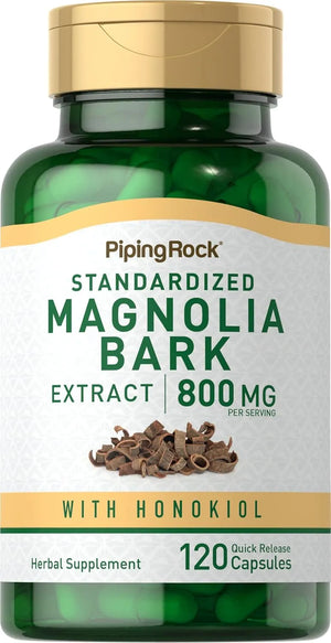 PIPING ROCK - Piping Rock Magnolia Bark Extract 800Mg. 120 Capsulas - The Red Vitamin MX - Suplementos Alimenticios - {{ shop.shopifyCountryName }}