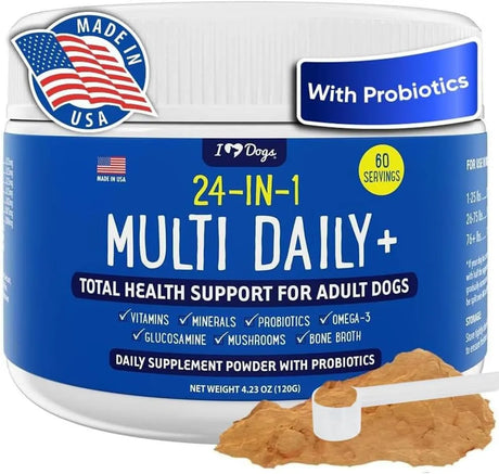 IHEARTDOGS - iHeartDogs 24-in-1 Adult Dog Multivitamin 60 Servicios 120Gr. - The Red Vitamin MX - Multivitamínicos Para Perros - {{ shop.shopifyCountryName }}