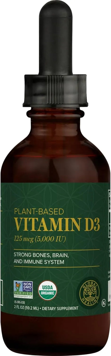 GLOBAL HEALING CENTER - Global Healing Center Organic Vitamin D3 5000IU 2 Fl.Oz. - The Red Vitamin MX - Suplementos Alimenticios - {{ shop.shopifyCountryName }}