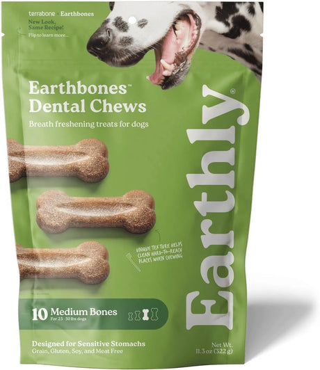 PRESIDIO - Presidio Earthbones Dental Chews Medium 10 Piezas - The Red Vitamin MX - Cuidado Dental Para Perros - {{ shop.shopifyCountryName }}