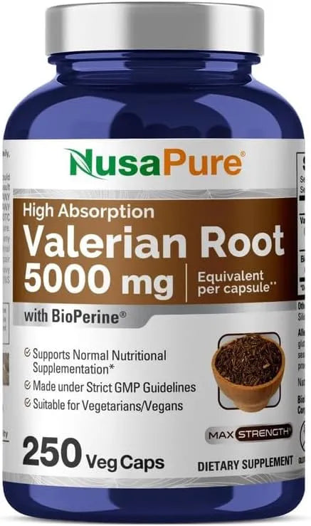 NUSAPURE - NusaPure Valerian Root 20:1 Extract 250 Capsulas - The Red Vitamin MX - Suplementos Alimenticios - {{ shop.shopifyCountryName }}