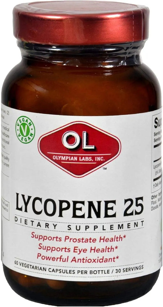 OLYMPIAN LABS - Olympian Labs Lycopene 25Mg. 60 Capsulas - The Red Vitamin MX - Suplementos Alimenticios - {{ shop.shopifyCountryName }}