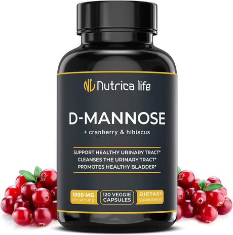 NUTRICA LIFE - Nutrica Life Urinary Tract Infection Treatments D Mannose 1000Mg. 120 Capsulas - The Red Vitamin MX - Suplementos Alimenticios - {{ shop.shopifyCountryName }}