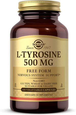 Solgar L-Tyrosine 500Mg. 100 Capsulas