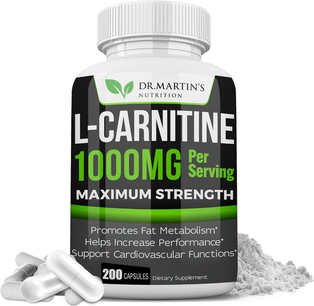 DR. MARTIN'S NUTRITION - DR. MARTIN'S NUTRITION Extra Strength L-Carnitine 200 Capsulas - The Red Vitamin MX - Suplementos Alimenticios - {{ shop.shopifyCountryName }}