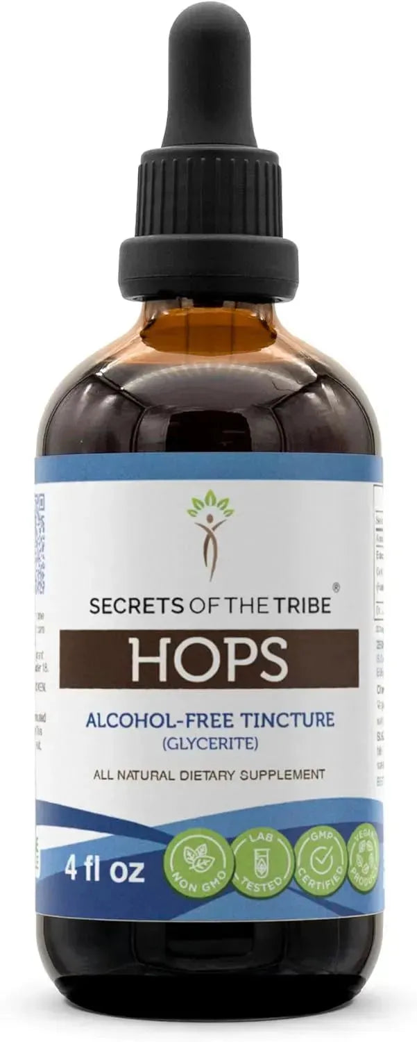 SECRETS OF THE TRIBE - Secrets of the Tribe Hops Tincture Alcohol-Free Liquid Extract 4 Fl.Oz. - The Red Vitamin MX - Suplementos Alimenticios - {{ shop.shopifyCountryName }}