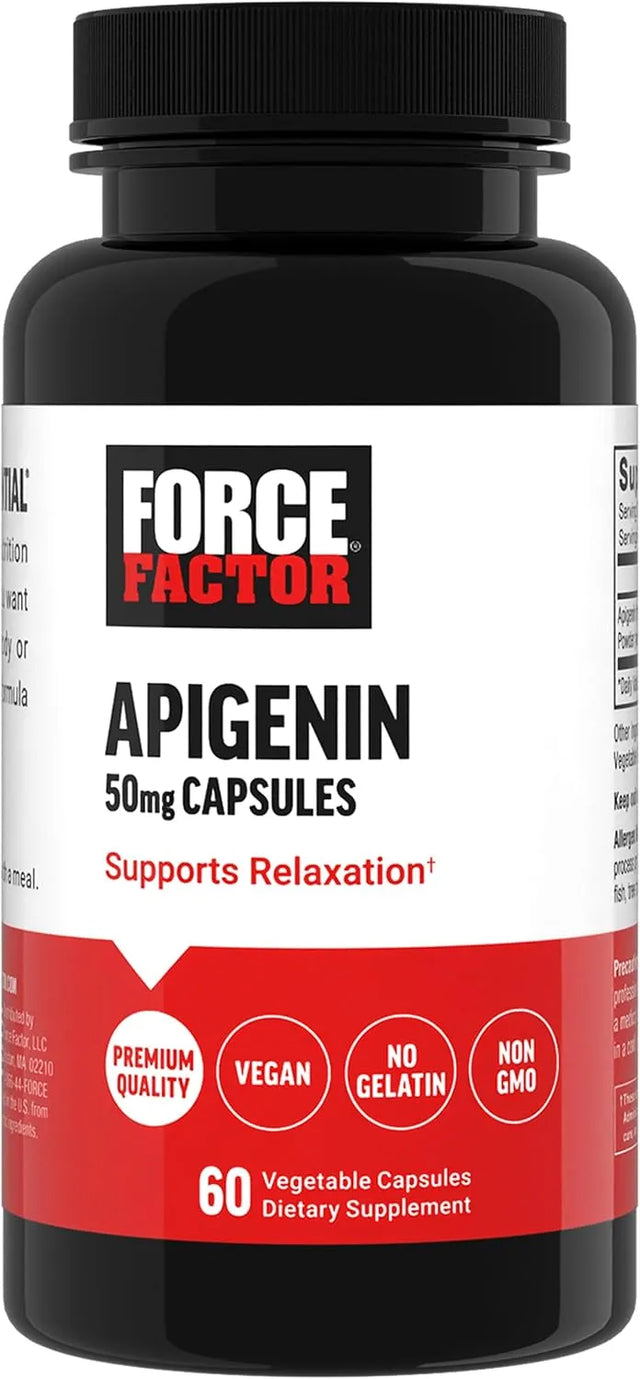 FORCE FACTOR - FORCE FACTOR Apigenin 60 Capsulas - The Red Vitamin MX - Suplementos Alimenticios - {{ shop.shopifyCountryName }}