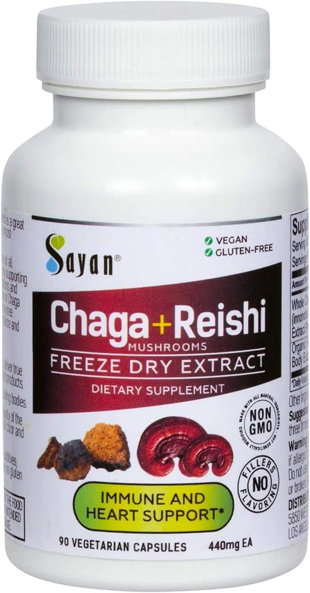 SAYAN - Sayan Siberian Chaga and Organic Reishi Mushroom Extract 90 Capsulas - The Red Vitamin MX - Suplementos Alimenticios - {{ shop.shopifyCountryName }}