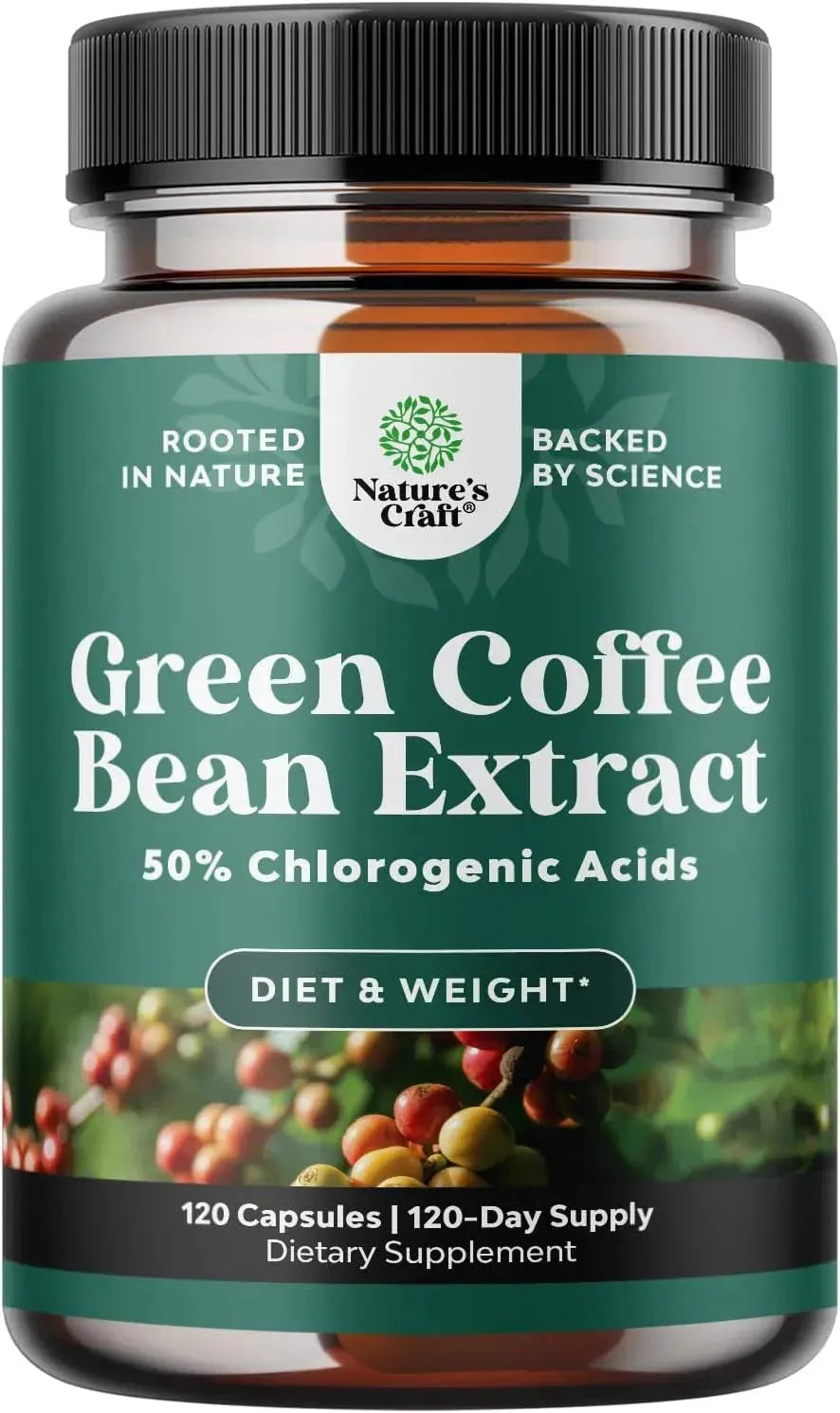 NATURES CRAFT - Natures Craft Green Coffee Bean Extract 120 Capsulas - The Red Vitamin MX - Suplementos Alimenticios - {{ shop.shopifyCountryName }}