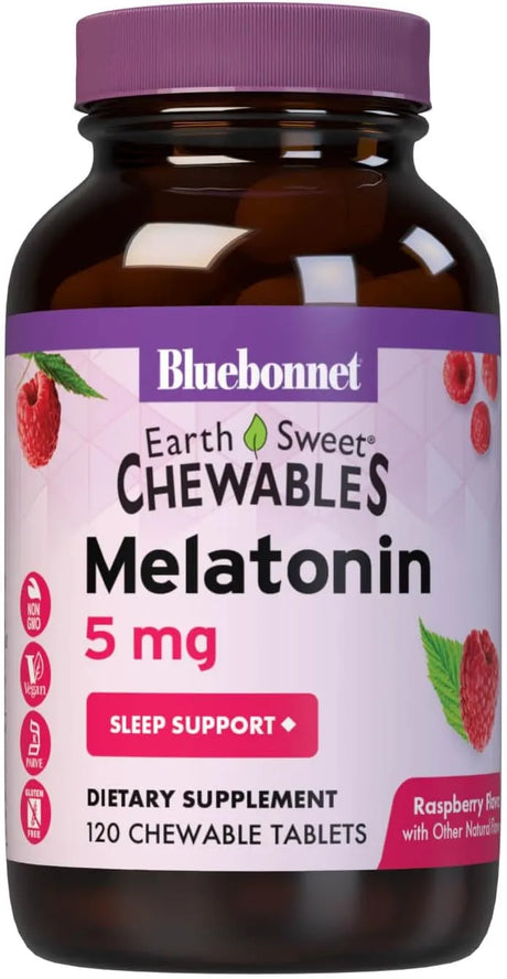 BLUEBONNET NUTRITION - Bluebonnet Nutrition EarthSweet Melatonin 5Mg. Raspberry Flavor 120 Tabletas Masticables - The Red Vitamin MX - Suplementos Alimenticios - {{ shop.shopifyCountryName }}