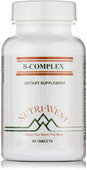 NUTRI WEST - Nutri West B-Complex 90 Tabletas - The Red Vitamin MX - Suplementos Alimenticios - {{ shop.shopifyCountryName }}