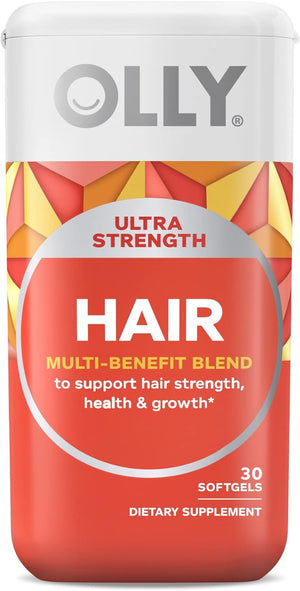 OLLY Ultra Strength Hair 30 Capsulas Blandas