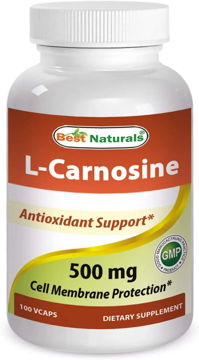 BEST NATURALS - Best Naturals L-Carnosine 500Mg. 60 Capsulas - The Red Vitamin MX - Suplementos Alimenticios - {{ shop.shopifyCountryName }}