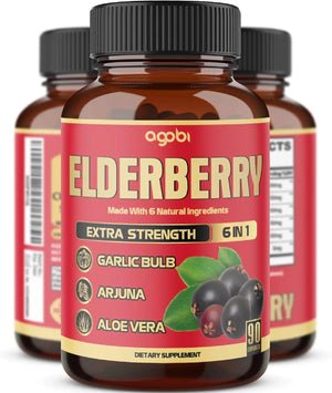 AGOBI - agobi Maximum Strength Elderberry 90 Capsulas - The Red Vitamin MX - Suplementos Alimenticios - {{ shop.shopifyCountryName }}