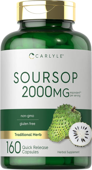 Carlyle Soursop Leaves 2000Mg. 160 Capsulas