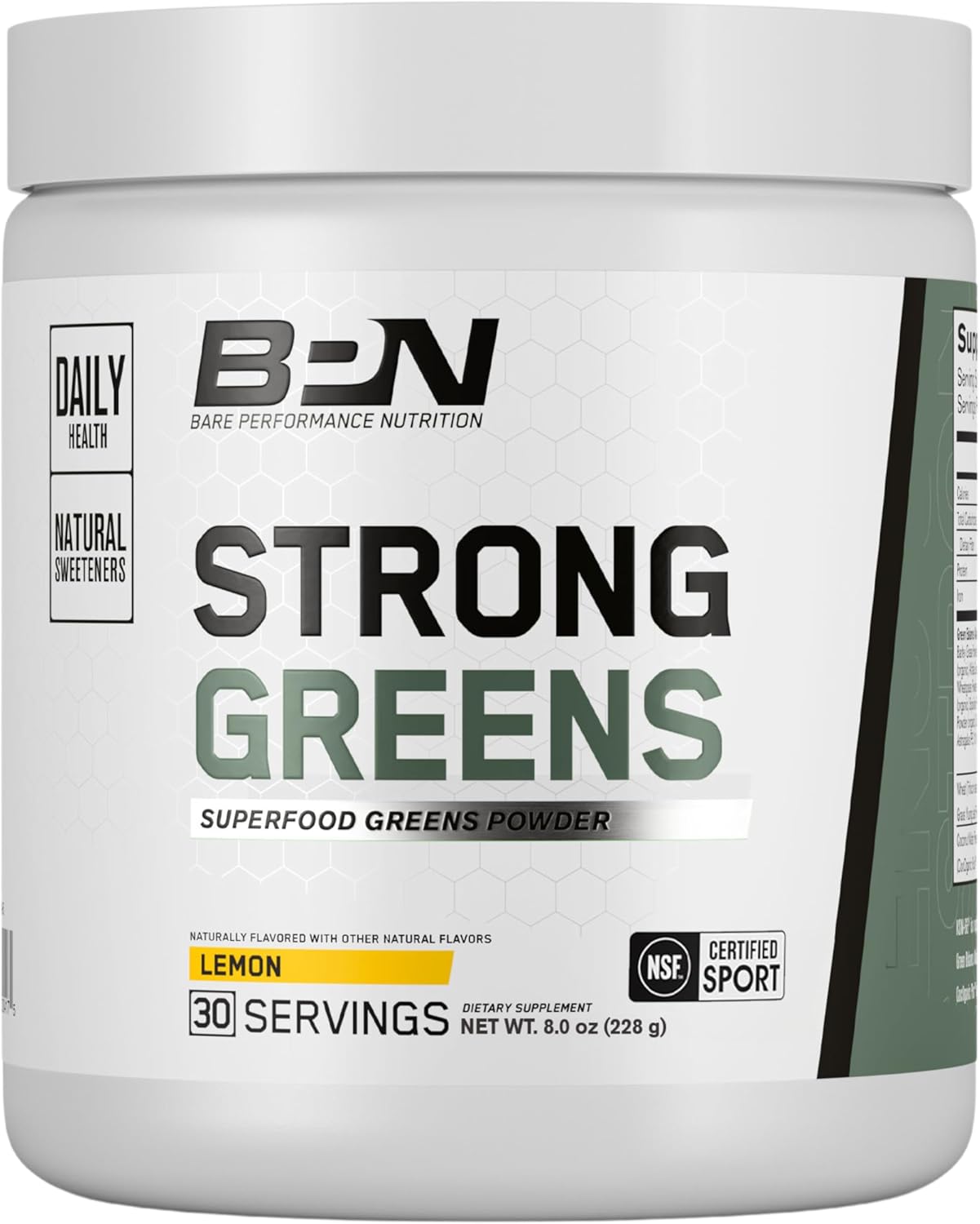 BPN Strong Greens Superfood Powder 30 Servicios Lemon 228Gr.