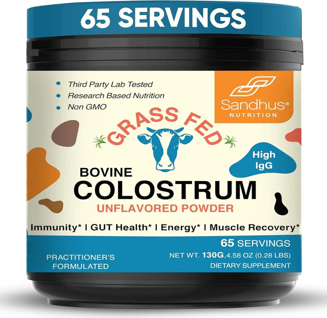 SANDHU´S - Sandhu's Grass Fed Bovine Colostrum Powder Unflavored 130Gr. - The Red Vitamin MX - Suplementos Alimenticios - {{ shop.shopifyCountryName }}