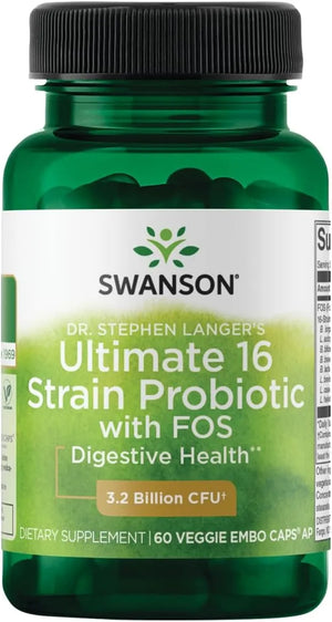 SWANSON - Swanson Dr. Stephen Langer's Formula Natural Probiotic w/Prebiotic FOS 60 Capsulas - The Red Vitamin MX - Suplementos Alimenticios - {{ shop.shopifyCountryName }}