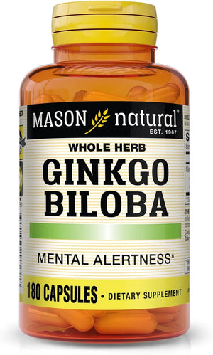 MASON NATURAL - MASON NATURAL Ginkgo Biloba 180 Capsulas - The Red Vitamin MX - Suplementos Alimenticios - {{ shop.shopifyCountryName }}