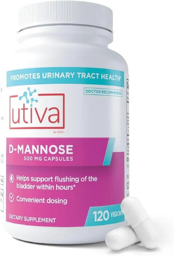 UTIVA - Utiva D-Mannose 500Mg. 120 Capsulas - The Red Vitamin MX - Suplementos Alimenticios - {{ shop.shopifyCountryName }}