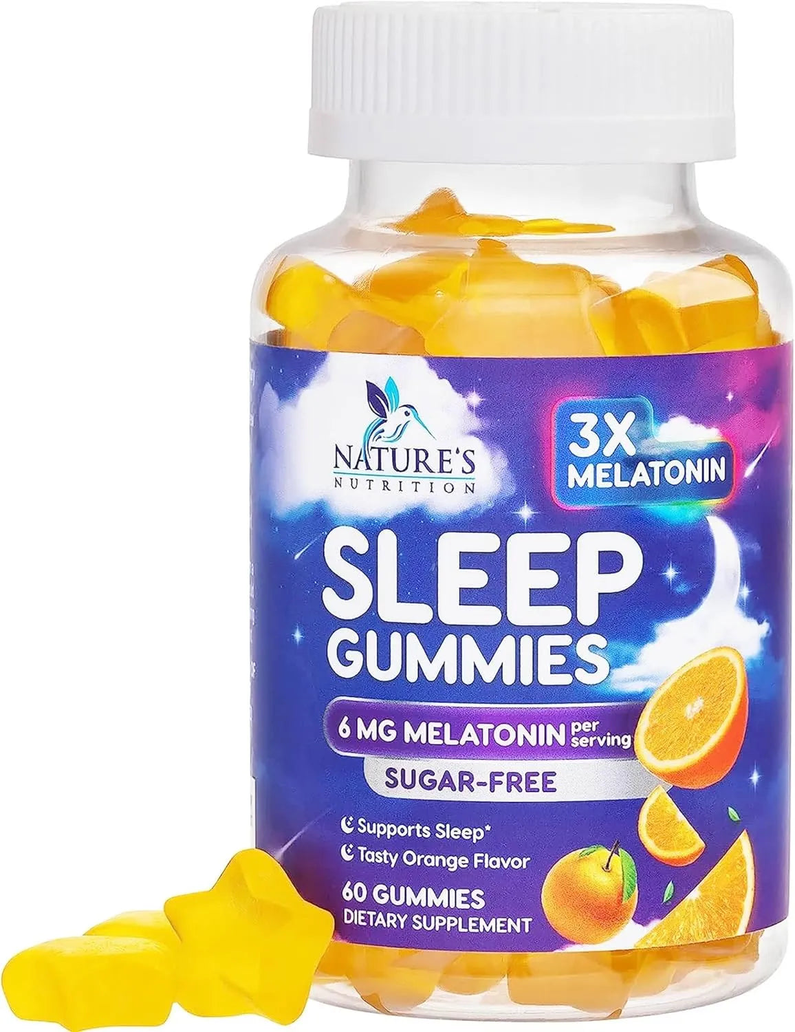 NATURE'S NUTRITION - Nature's Nutrition Melatonin 6Mg. 60 Gomitas - The Red Vitamin MX - Suplementos Alimenticios - {{ shop.shopifyCountryName }}