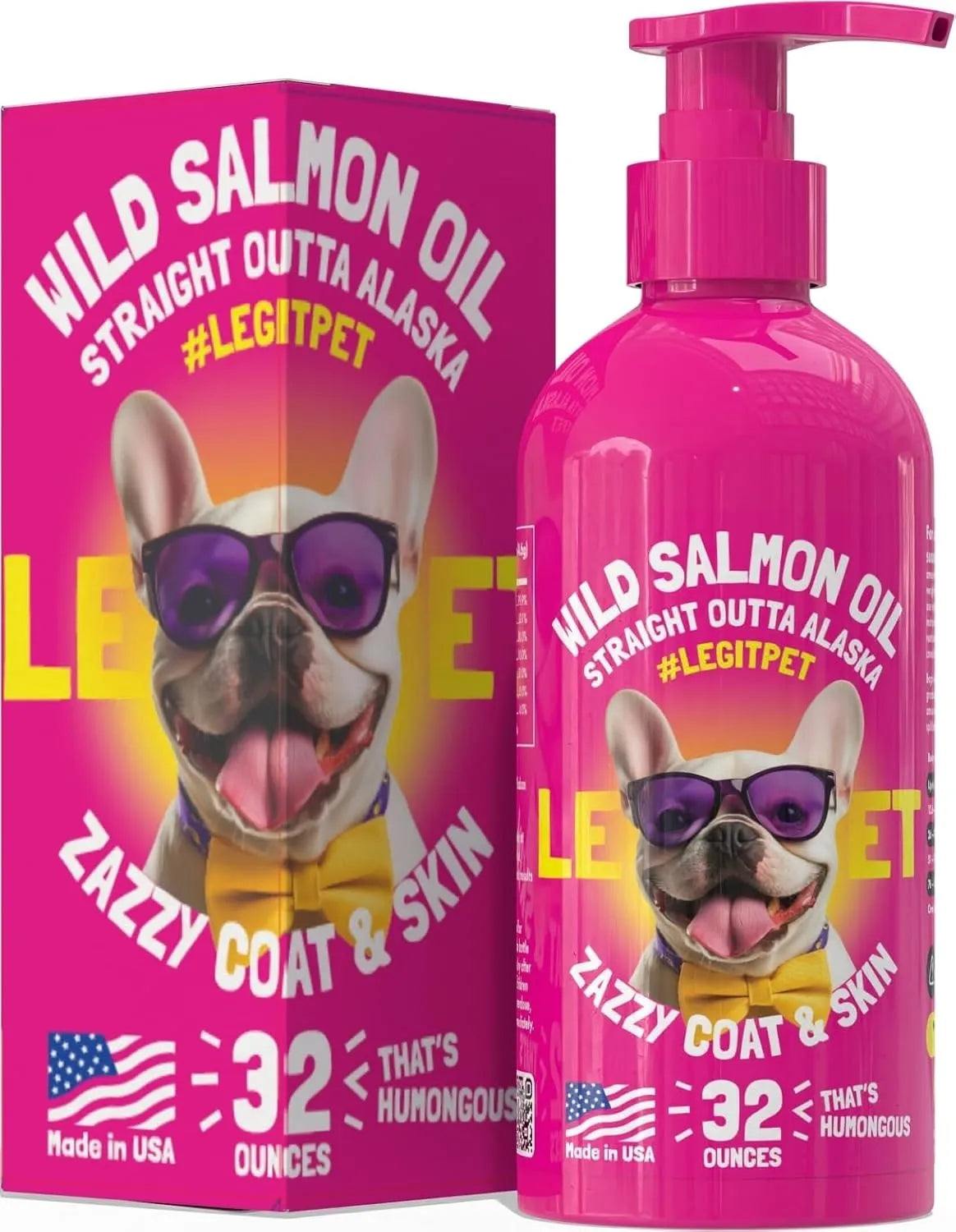 LEGITPET - LEGITPET Wild Alaskan Salmon Oil for Dogs & Cats 32 Fl.Oz. - The Red Vitamin MX - Aceite De Pescado Para Perros - {{ shop.shopifyCountryName }}