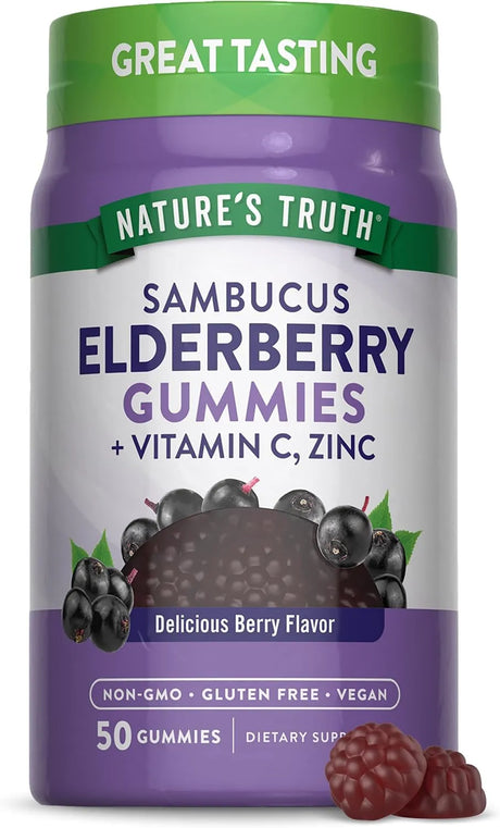 NATURE'S TRUTH - Nature's Truth Black Elderberry Gummies 50 Gomitas - The Red Vitamin MX - Suplementos Alimenticios - {{ shop.shopifyCountryName }}