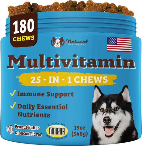 NATURAL DOG - Natural Dog Company Multivitamin Chews 180 Masticables - The Red Vitamin MX - Multivitamínicos Para Perros - {{ shop.shopifyCountryName }}