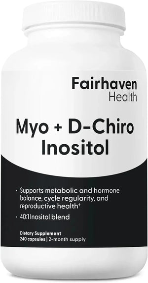 FAIRHAVEN HEALTH - Fairhaven Health Myo-Inositol and D-Chiro Inositol 240 Capsulas - The Red Vitamin MX - Suplementos Alimenticios - {{ shop.shopifyCountryName }}