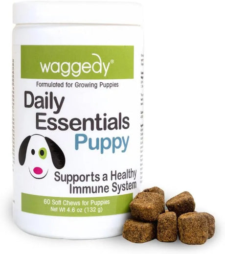 WAGGEDY - waggedy Daily Essentials Puppy 60 Masticables - The Red Vitamin MX - Multivitamínicos Para Perros - {{ shop.shopifyCountryName }}
