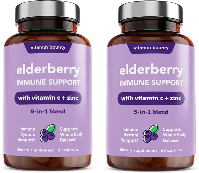 VITAMIN BOUNTY - Vitamin Bounty Elderberry Organic 60 Capsulas 2 Pack - The Red Vitamin MX - Suplementos Alimenticios - {{ shop.shopifyCountryName }}