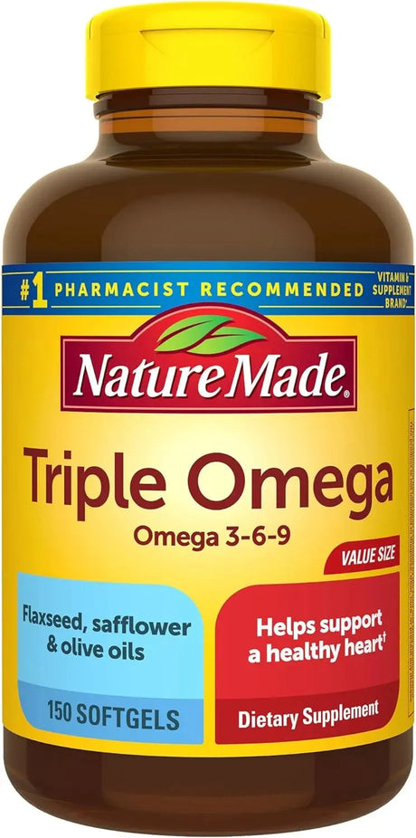 NATURE MADE - Nature Made Triple Omega 150 Capsulas Blandas - The Red Vitamin MX - Suplementos Alimenticios - {{ shop.shopifyCountryName }}