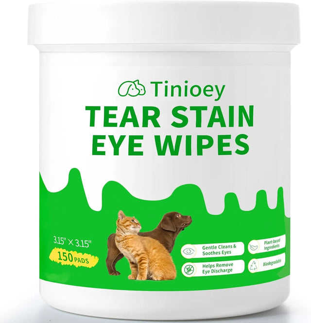 TINIOEY - Tinioey Dog Eye Wipes for Dogs & Cats 150 Toallitas - The Red Vitamin MX - Cuidado De Los Ojos De Los Perros - {{ shop.shopifyCountryName }}