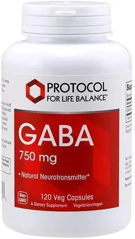 PROTOCOL FOR LIFE BALANCE - Protocol GABA 750Mg. 120 Capsulas - The Red Vitamin MX - Suplementos Alimenticios - {{ shop.shopifyCountryName }}