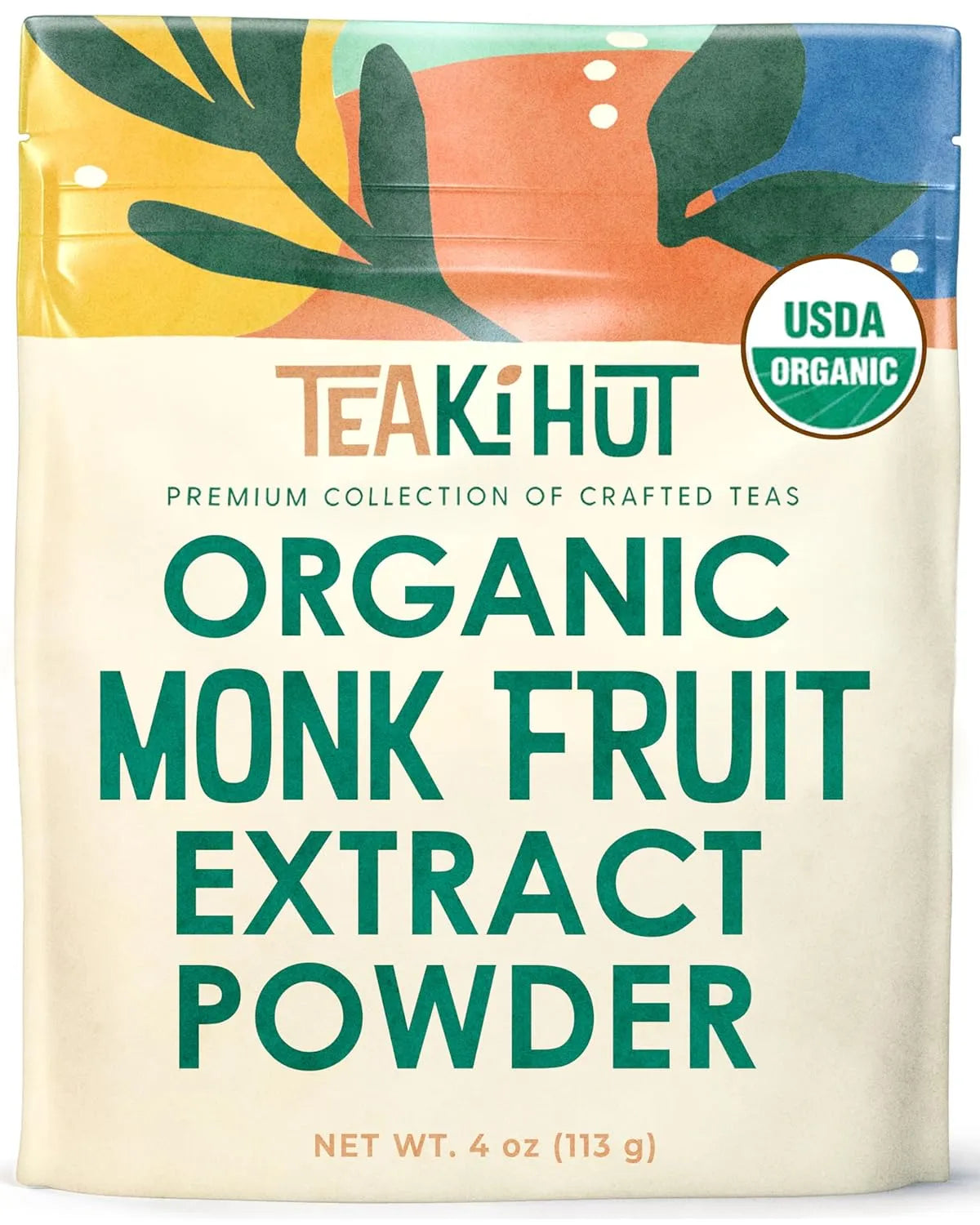 TEAKI HUT - TEAki Hut Organic Pure Monk Fruit Sweetener 113Gr. - The Red Vitamin MX - Suplementos Alimenticios - {{ shop.shopifyCountryName }}