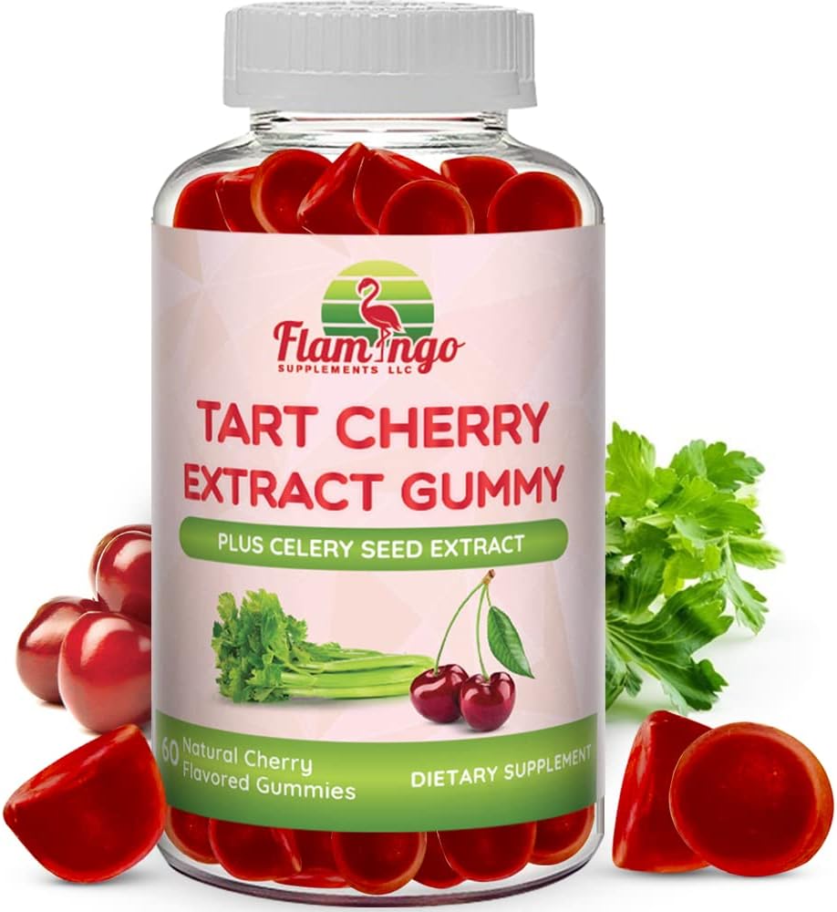 Flamingo Supplements Tart Cherry Gummies 2000Mg. 60 Gomitas