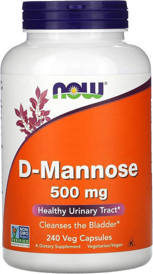 NOW SUPPLEMENTS - NOW Supplements D-Mannose 500Mg. 240 Capsulas - The Red Vitamin MX - Suplementos Alimenticios - {{ shop.shopifyCountryName }}