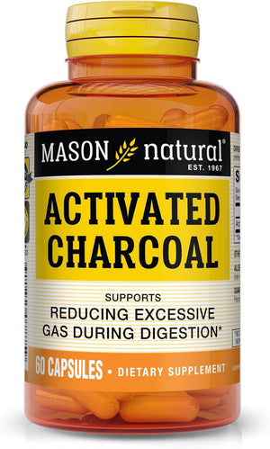 MASON NATURAL Activated Charcoal 60 Capsulas