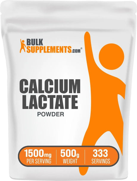 BULK SUPPLEMENTS - Bulk Supplements Calcium Lactate Powder 500Gr. - The Red Vitamin MX - Suplementos Alimenticios - {{ shop.shopifyCountryName }}