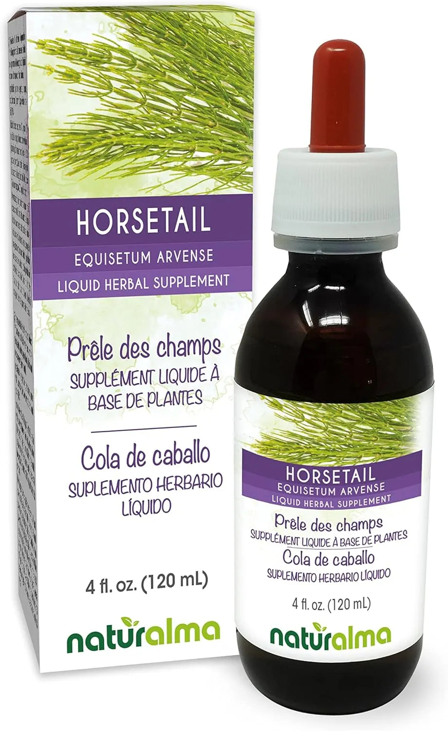 NATURALMA - Naturalma Horsetail Herb Alcohol-Free Tincture 4 Fl.Oz. - The Red Vitamin MX - Suplementos Alimenticios - {{ shop.shopifyCountryName }}