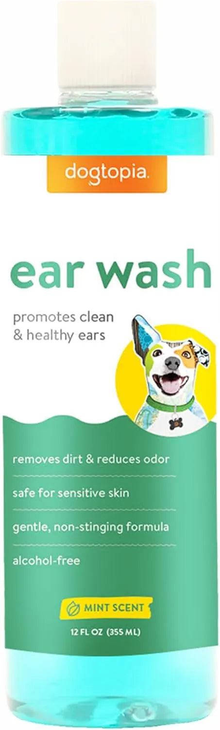 DOGTOPIA - Dogtopia Ear Wash Solution for Pets 12 Fl.Oz. - The Red Vitamin MX - Cuidado Del Oído De Perros - {{ shop.shopifyCountryName }}