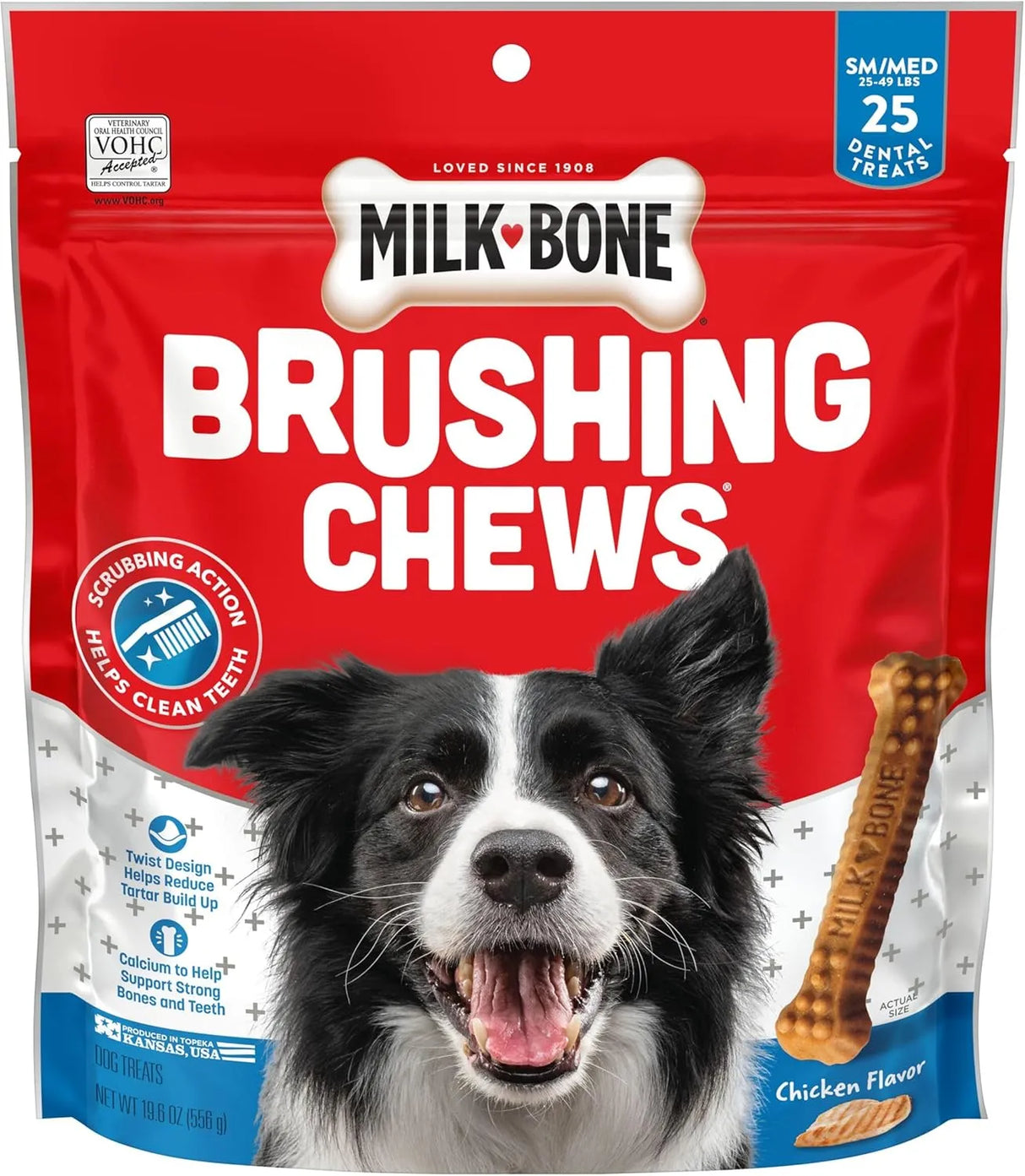 MILK BONE - Milk-Bone Original Brushing Chews Small/Medium Dogs 25 Piezas - The Red Vitamin MX - Cuidado Dental Para Perros - {{ shop.shopifyCountryName }}