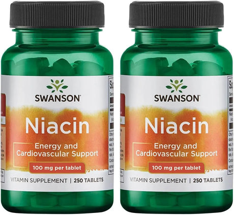 SWANSON - Swanson Niacin 100Mg. 250 Tabletas 2 Pack - The Red Vitamin MX - Suplementos Alimenticios - {{ shop.shopifyCountryName }}