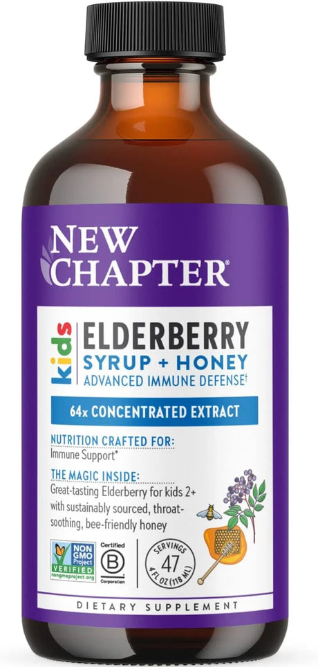 NEW CHAPTER - New Chapter Elderberry Kids Syrup 4 Fl.Oz. - The Red Vitamin MX - Suplementos Alimenticios - {{ shop.shopifyCountryName }}