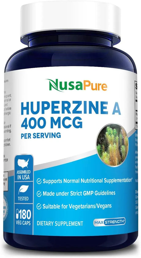 NUSAPURE - NusaPure Huperzine A 400mcg 180 Capsulas - The Red Vitamin MX - Suplementos Alimenticios - {{ shop.shopifyCountryName }}