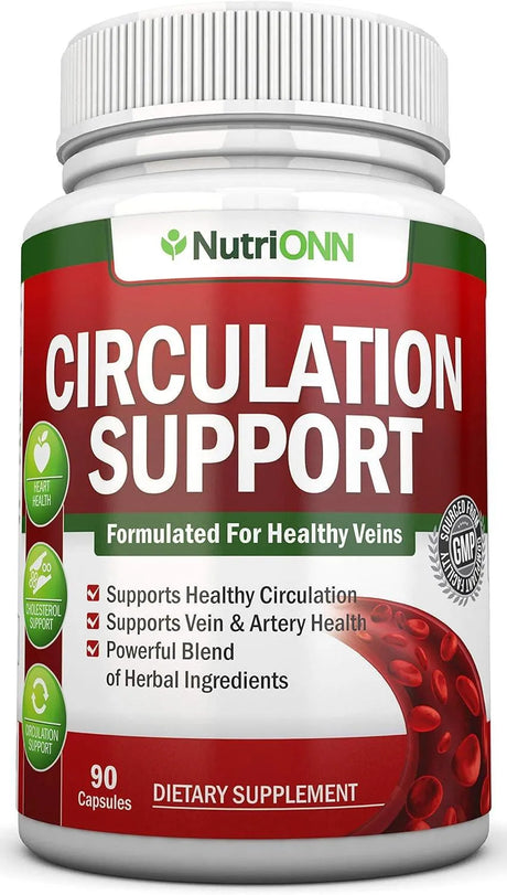 NUTRIONN - NutriONN Blood Circulation Support 90 Capsulas - The Red Vitamin MX - Suplementos Alimenticios - {{ shop.shopifyCountryName }}