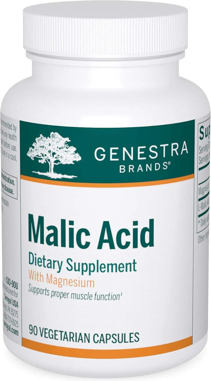 GENESTRA - Genestra Brands Malic Acid 90 Capsulas - The Red Vitamin MX - Suplementos Alimenticios - {{ shop.shopifyCountryName }}