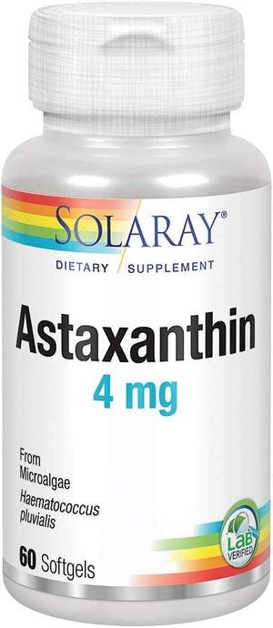 Solaray Astaxanthin 4Mg. 60 Capsulas Blandas - The Red Vitamin MX